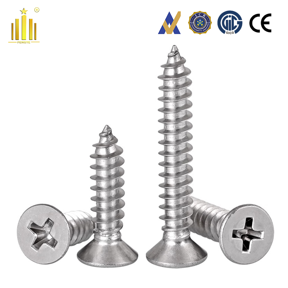 SS Countersunk Head Self Tapping Screws